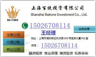 上海投资管理公司注册全攻略 条件、流程与投资管理解析